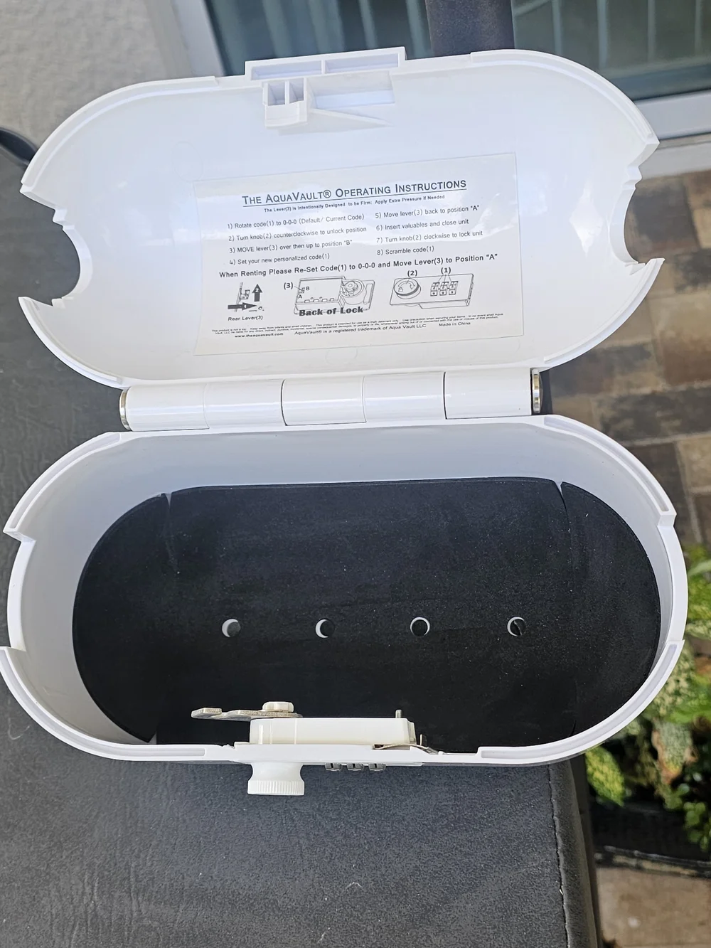 AQUAVAULT PORTABLE LOCK BOX & BEACH SAFE - AS SEEN ON SHARK TANK!